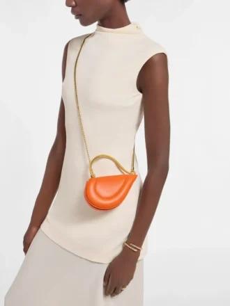 Bolso mini con asa superior Serpenti Cuoricino