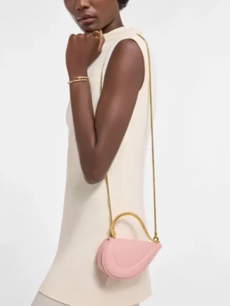 Bolso mini con asa superior Serpenti Cuoricino