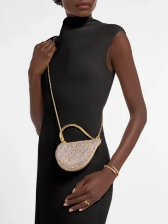 Bolso mini con asa superior Serpenti Cuoricino