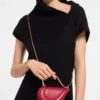 Bolso mini con asa superior Serpenti Cuoricino