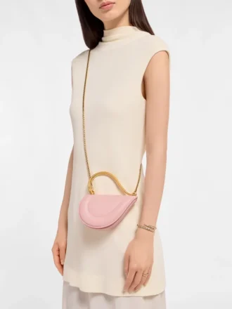 Bolso mini con asa superior Serpenti Cuoricino