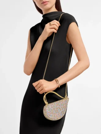Bolso mini con asa superior Serpenti Cuoricino