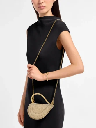 Bolso mini con asa superior Serpenti Cuoricino