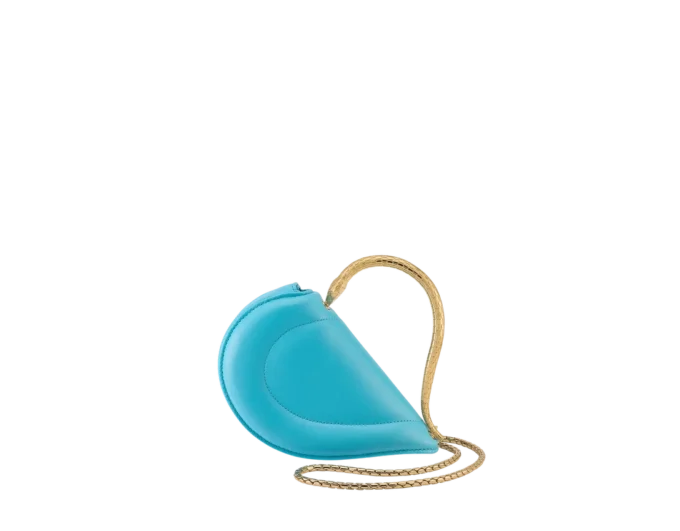Bolso mini con asa superior Serpenti Cuoricino
