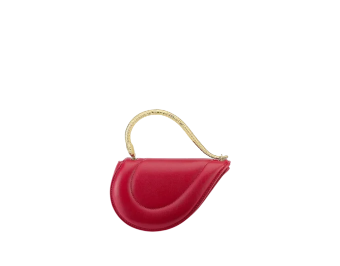 Bolso mini con asa superior Serpenti Cuoricino