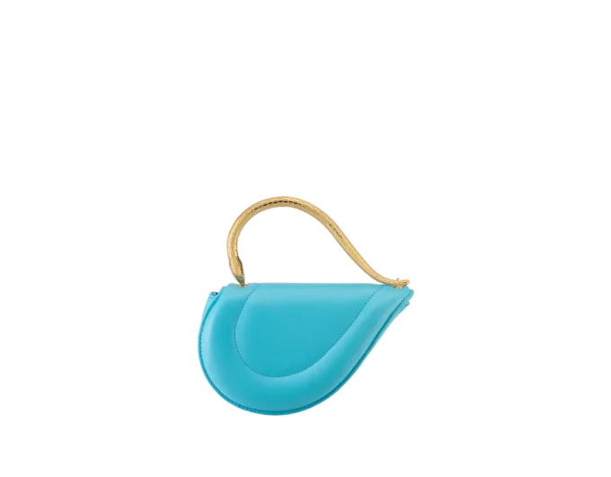 Bolso mini con asa superior Serpenti Cuoricino