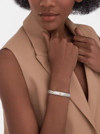 Pulsera Tubogas de oro y acero de Bvlgari