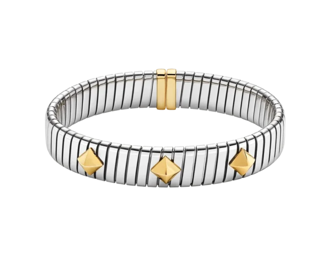 Pulsera Tubogas de oro y acero de Bvlgari